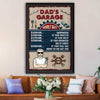 Jaguar Dad's Garage Hourly Rate Wall Art