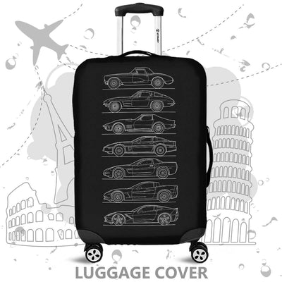 CV Collection Silhouette Art Luggage Cover