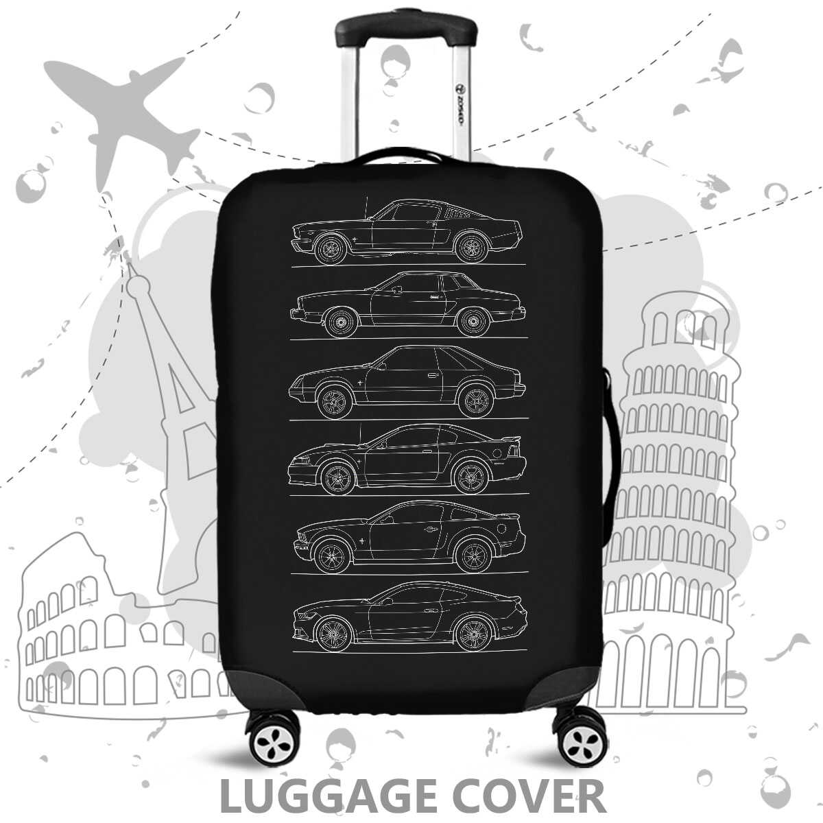 Mustang Collection Silhouette Art Luggage Cover
