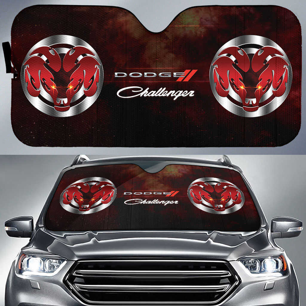 Challenger Windshield Sun Shade - Challenger Art Foldable