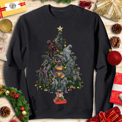 Godzilla Christmas Tree T-shirt - Kid