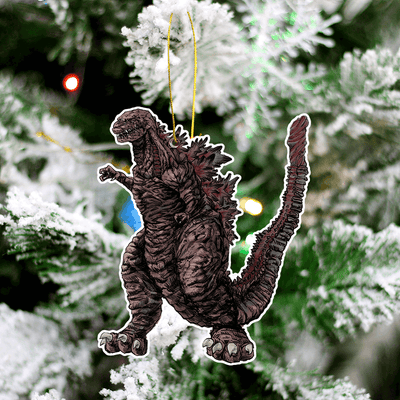 Godzilla Christmas Tree Decoration Hanging Ornament Set
