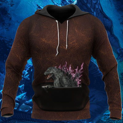 3D Art Godzilla Collection Hoodie