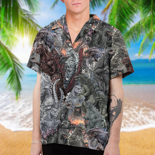 Godzilla New Collection Art Hawaiian Shirt v.2 - TrendySweety