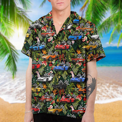 Vette Collection Art Hawaiian Shirt and Beach Short (v.2)
