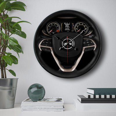 Jeep Steering Wheel Wall Clock
