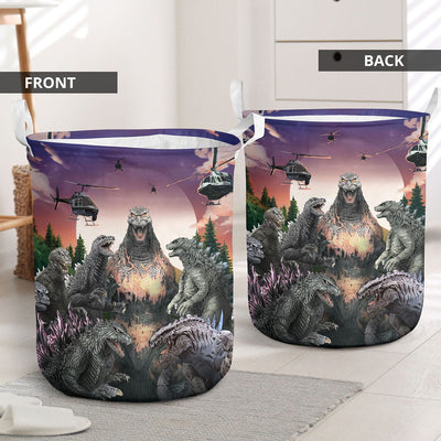Godzilla Collection Art Laundry Basket