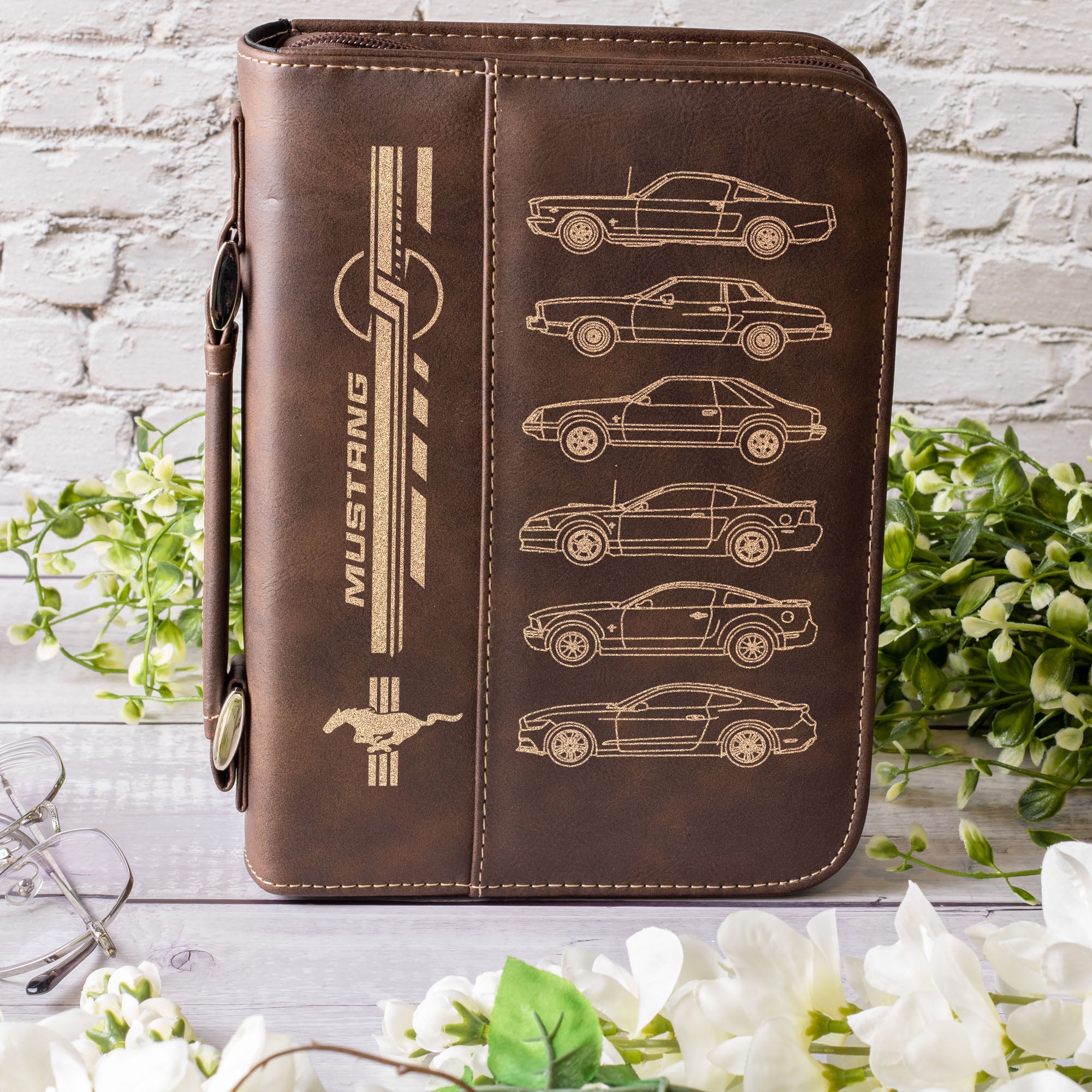 Mustang Collection Leather Book/Bible Cover