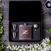 Z-car Silhouette Collection Laser Engraved Leather Flask Gift Set