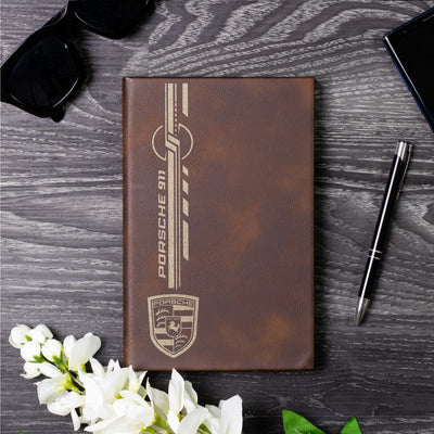 911 Laser Engraved Leather Journal