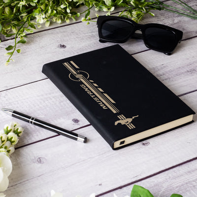Mustang Laser Engraved Leather Journal