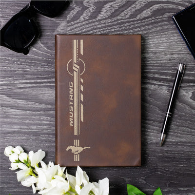 Mustang Laser Engraved Leather Journal