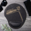 911 Engraved Leather Mouse Pad