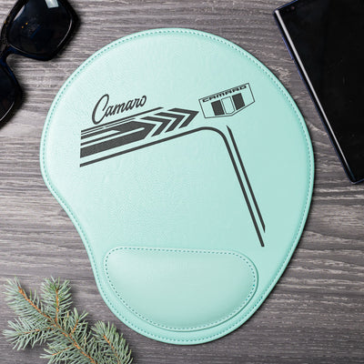 Camaro Engraved Leather Mouse Pad