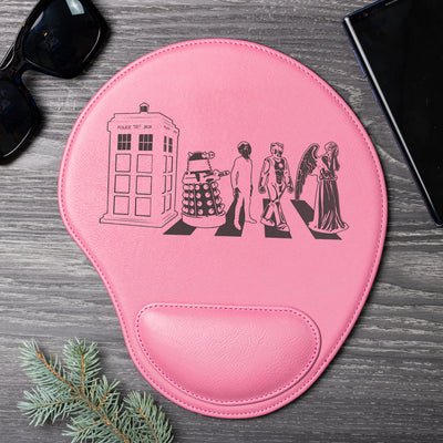 Doctors the B. Parody - Laser Engraved Leather Mouse Pad With Arm Rest