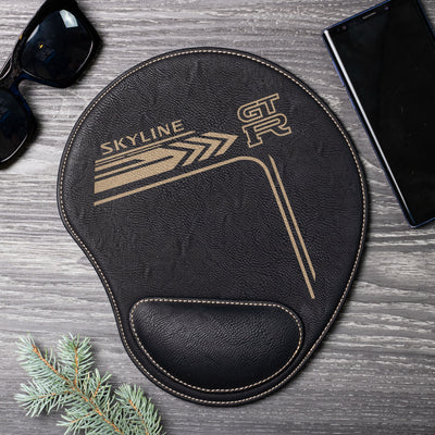 Skyline/GTR Engraved Leather Mouse Pad