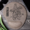 Godzilla Laser Engraved Leather Mouse Pad With Arm Rest - A Godzilla Collection v.2