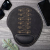 Mustang Silhouette Collection Engraved Leather Mouse Pad