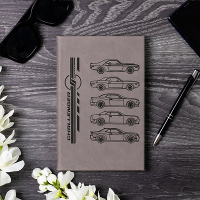 Challenger Silhouette Collection Laser Engraved Leather Journal