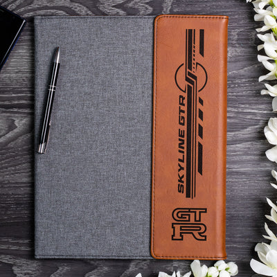 Skyline/GTR Engraved Leather Portfolio