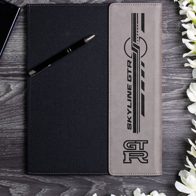 Skyline/GTR Engraved Leather Portfolio