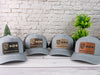 911 Leather Patch Mesh Back Snapback Hat - Die Welt Ist Flach