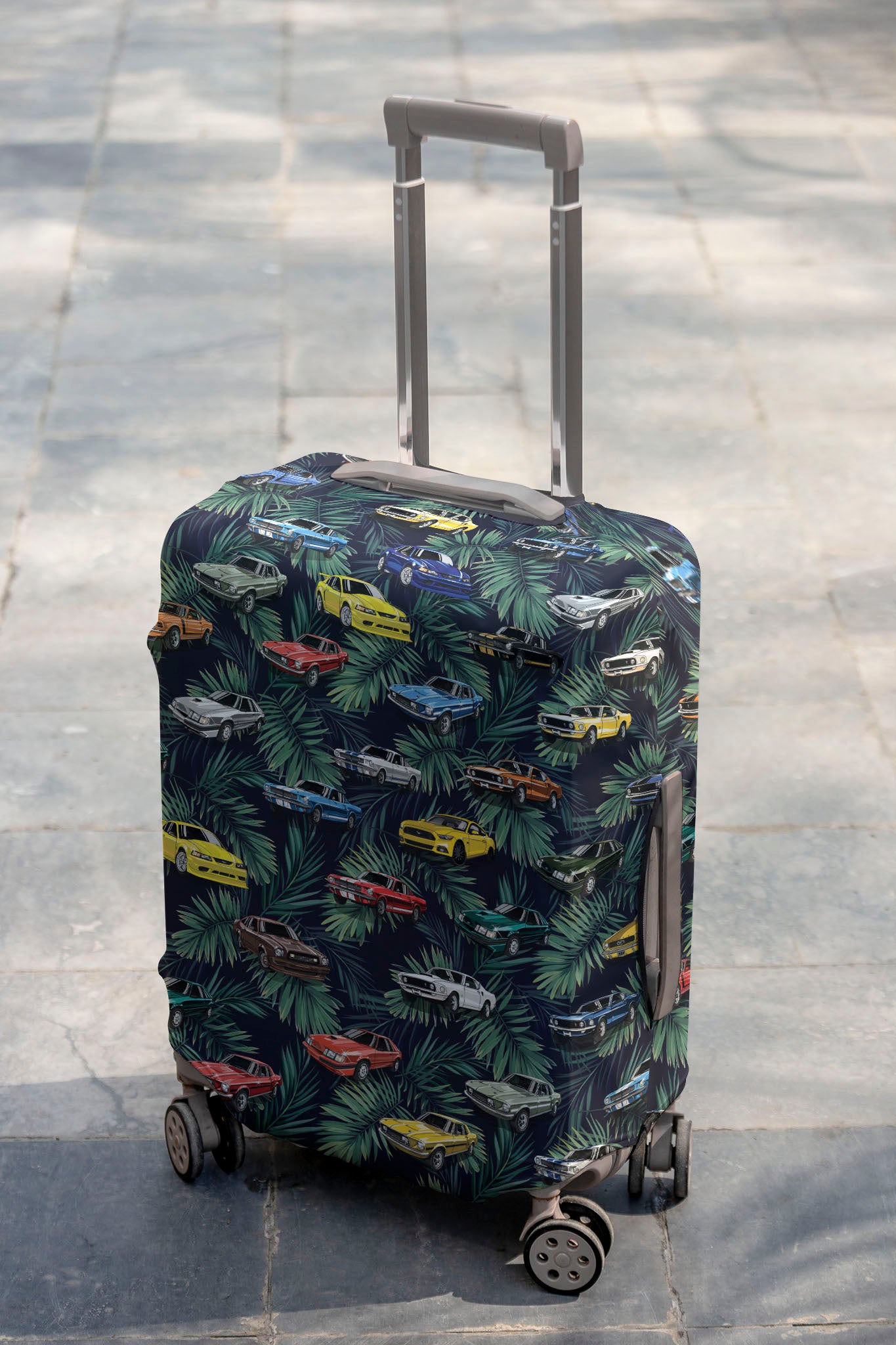 Mustang Aloha Hawaiian Art Luggage Cover