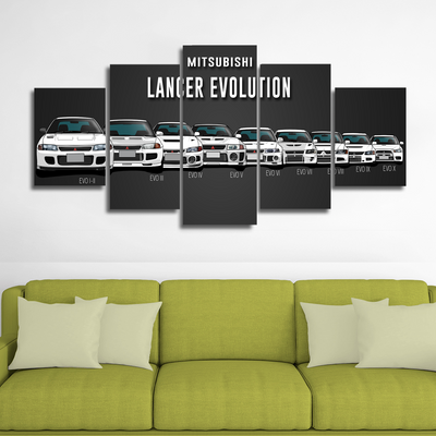 Lancer Evolution Canvas Wall Art