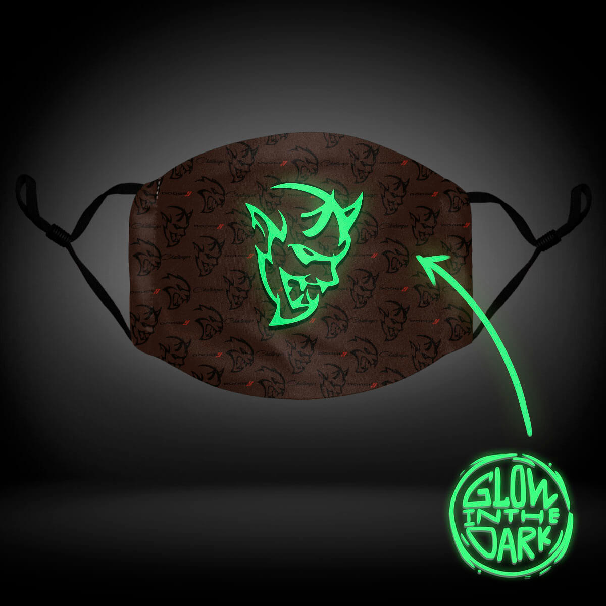 Challenger Luminous 3D Face Mask