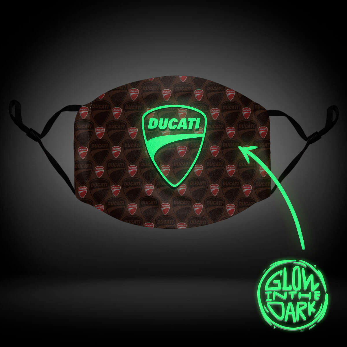 Ducati Luminous 3D Face Mask