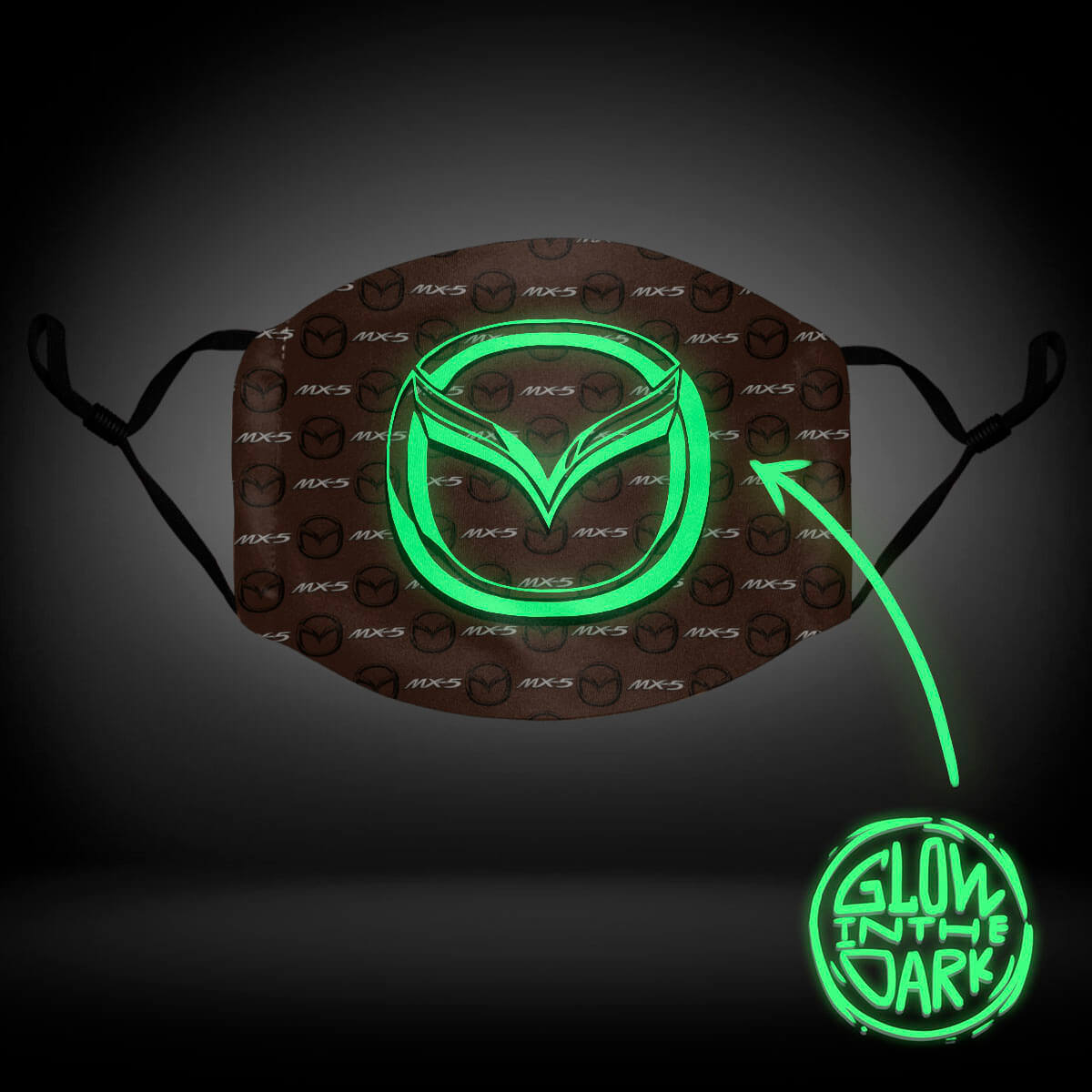 Miata MX-5 Luminous 3D Face Mask