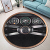 911 Steering Wheel Collection Round Rug