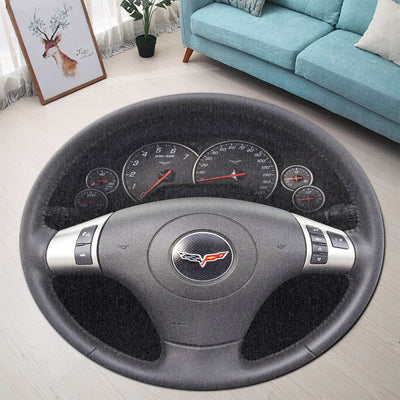 CV Steering Wheel Collection Round Rug