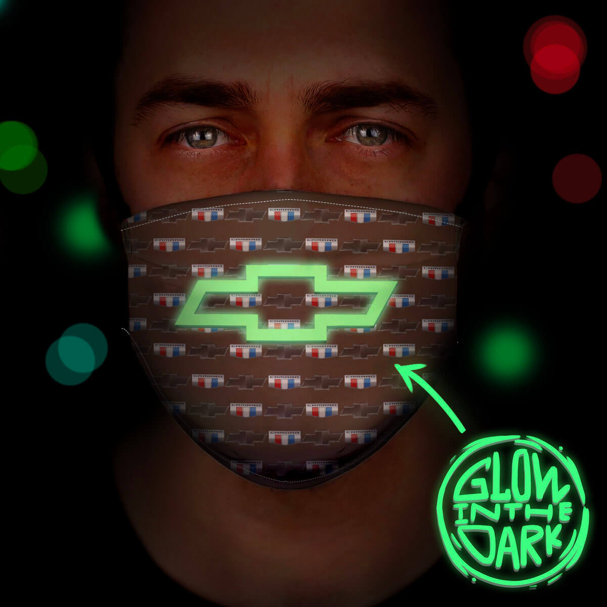 Camaro Luminous 3D Face Mask