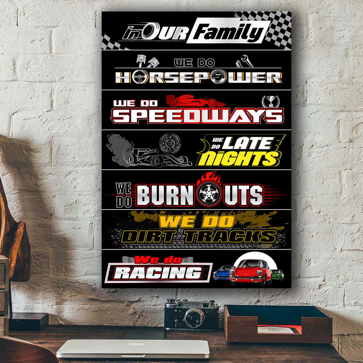 911 Racing Family Canvas Wall Art
