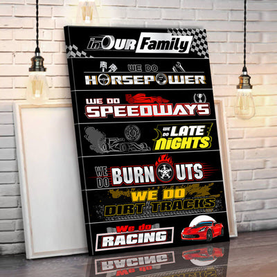 CV Racing Family Canvas Wall Art