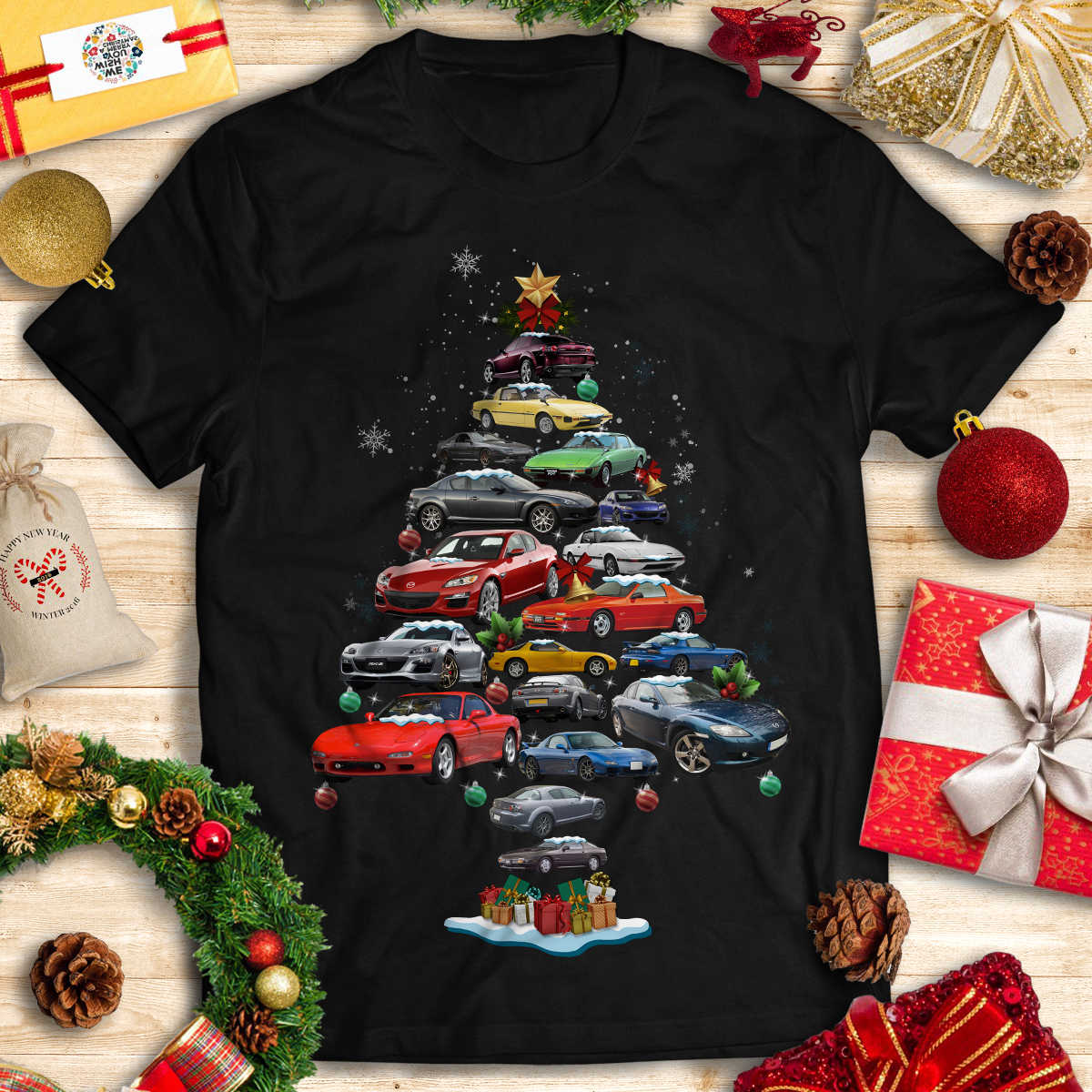 Mazda RX7-RX8 Christmas T-shirt