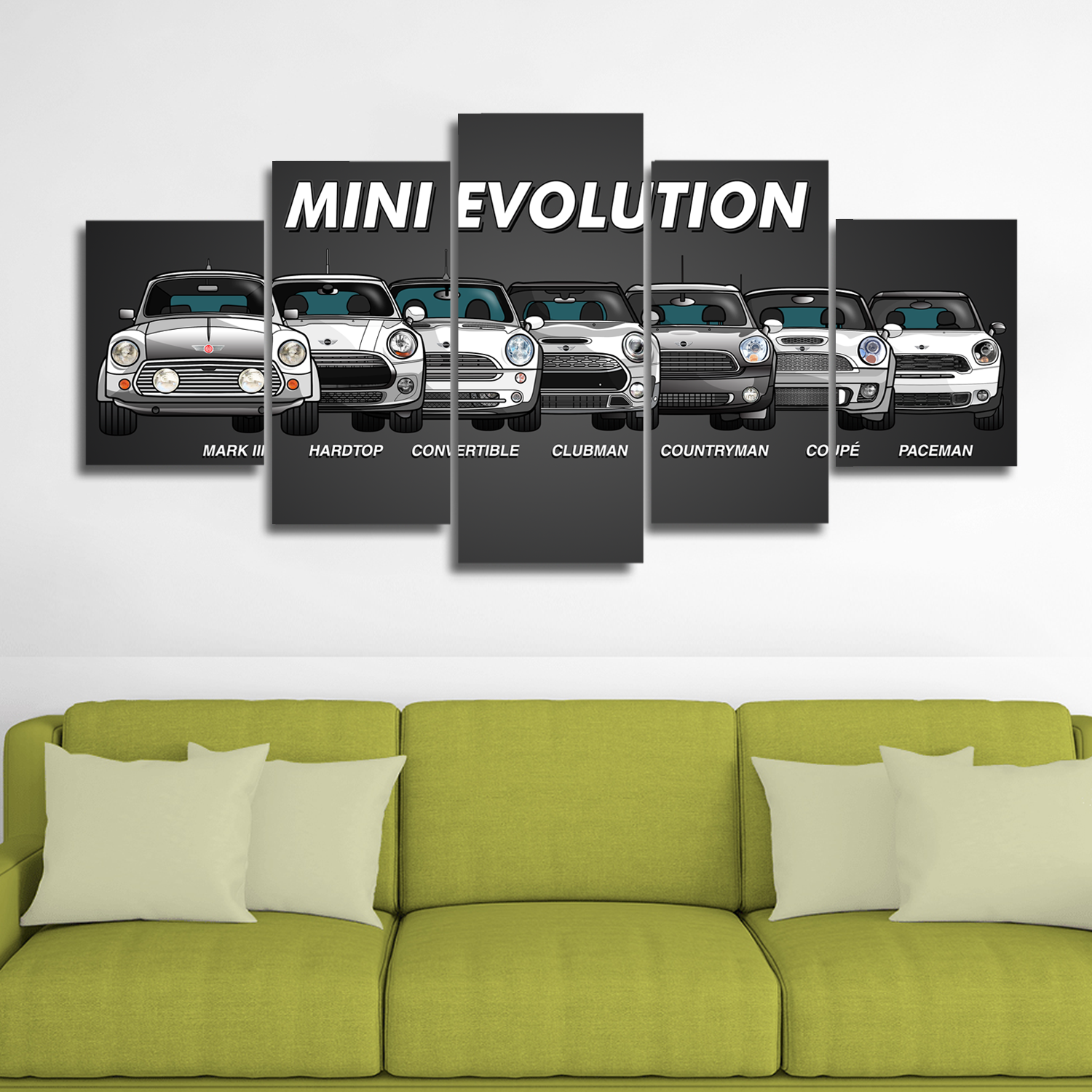 Mini Evolution Canvas Wall Art