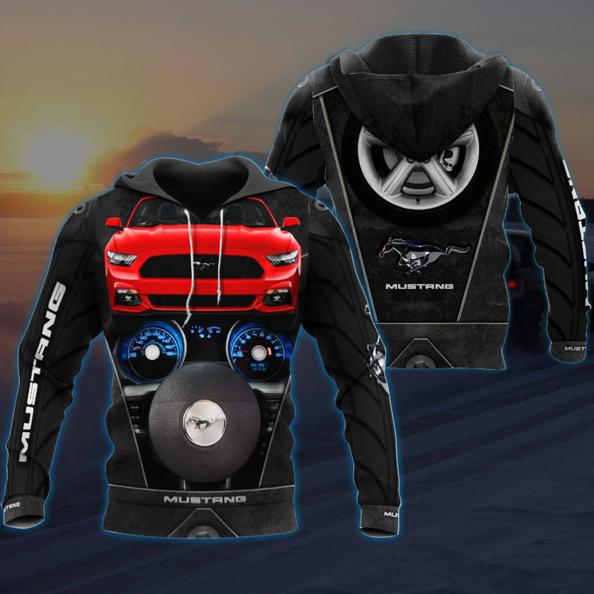 3D Art Stang Hoodie