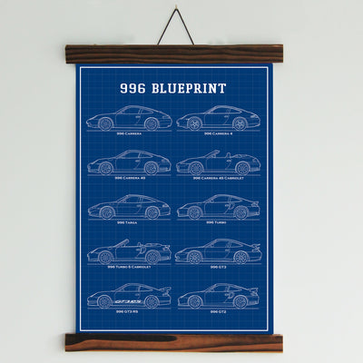 996 Blueprints Canvas Wall Art