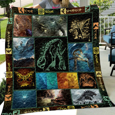 Kaiju Rising Collection Art Quilt