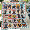 Kaiju Collection Art Quilt