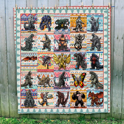 Kaiju Collection Art Quilt