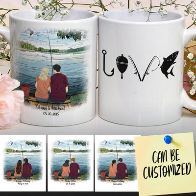 Personalized Fishing Couple Mug