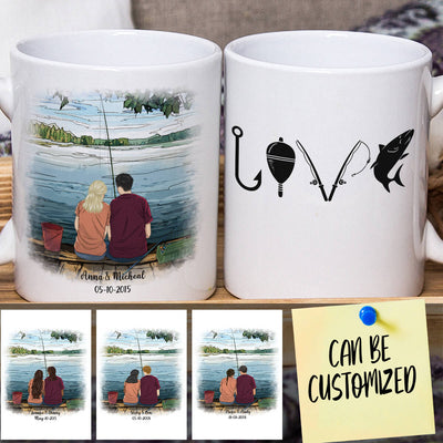 Personalized Fishing Couple Mug