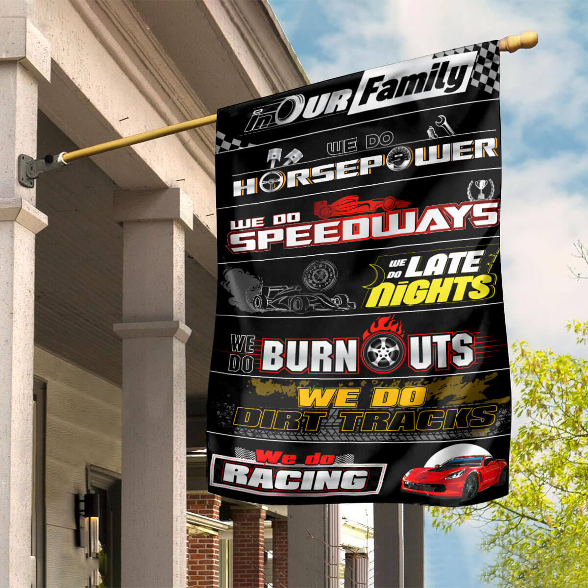 CV Racing Family Flag