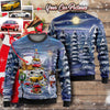 Personalized Christmas Sweater - Christmas Tree From Your Cars