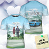 Personalized Stang Couple 3D Art All Over Print T-shirt