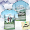 Personalized Stang Couple 3D Art All Over Print T-shirt