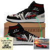 PERSONALIZED RACING CAR AJ STYLE SNEAKERS